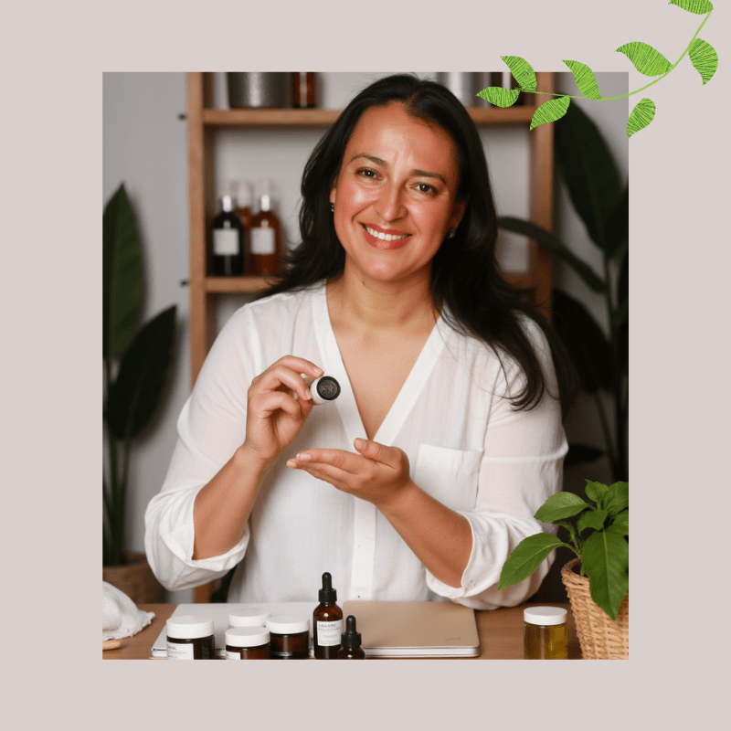 Andrea Fernandez, mentora y gestora de marcas de cosmética natural
